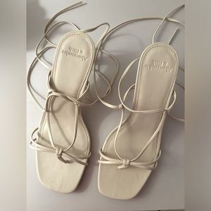 Abercrombie heeled sandals NWOT